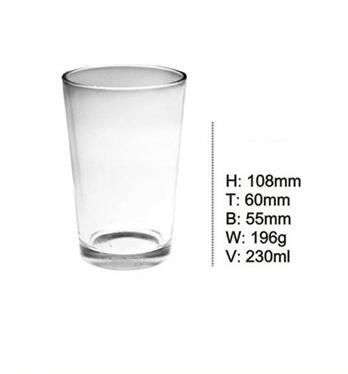 Factory Price Design Spray Color Glass Water Cup SDY-F0023