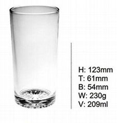 Customized Shape Colored Drinking Glass Cup in Irregular ShapeSDY-F0026