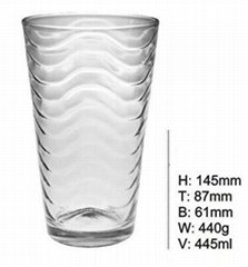 Custom Bottom Design Diamond Crystal Unique Long Drinking Glass Cups SDY-F0036