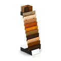 WD604 Simple Wood Flooring Tower Rack 1