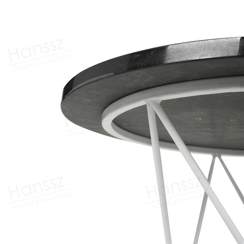 Small end table round black marble coffee tables 3