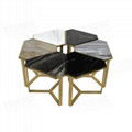 flower shape marble coffee table  1