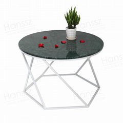 Green marble coffee table stone side table 