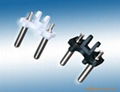 Ø4.8 2 pins plug insert without earthing