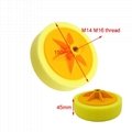 150mm 6" Sponge wheel polishing pad Yellow Color 2