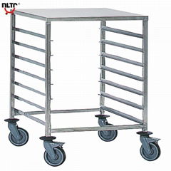 Stainless Steel Rack Trolley with Worktop