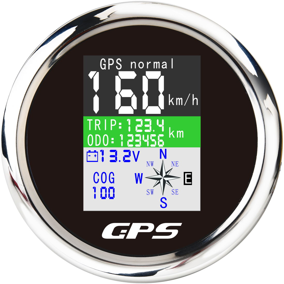 Digital Marine GPS Speedometer 85mm Gauges 2