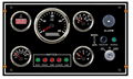 boat Engine Meter Dashboard control box with 5 Gauges 