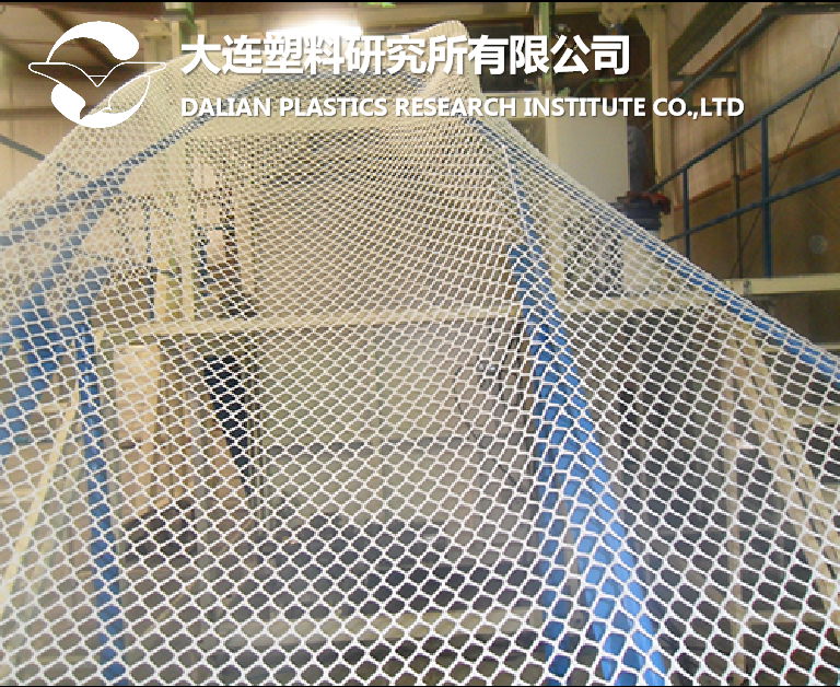 Plastic ridig net geonet production line  4