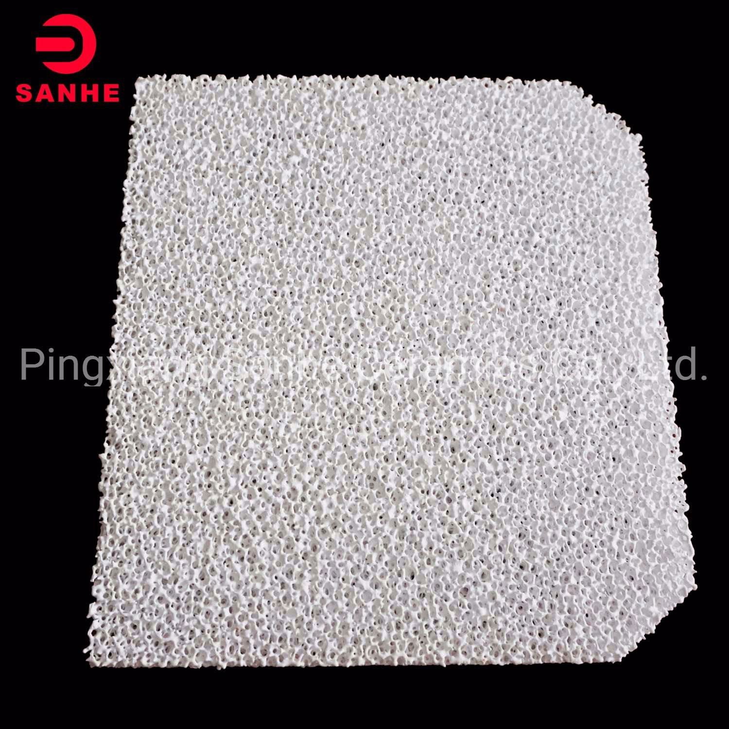 Alumina Foam Ceramics for Aluminium Alloy Casting 50X50X22mm  3