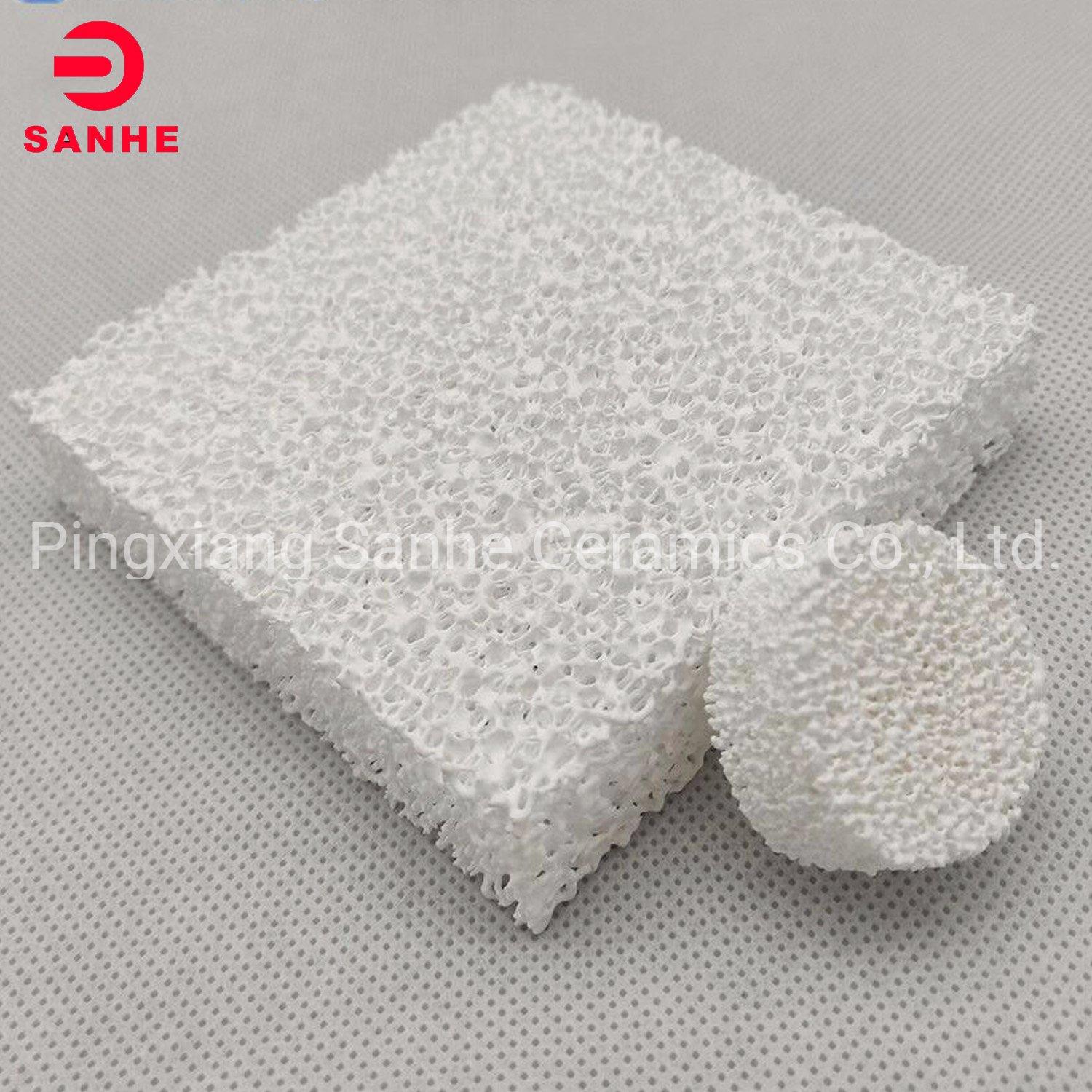 Round Shape Alumina Ceramic Foam Filter for Metallic Filtration 2