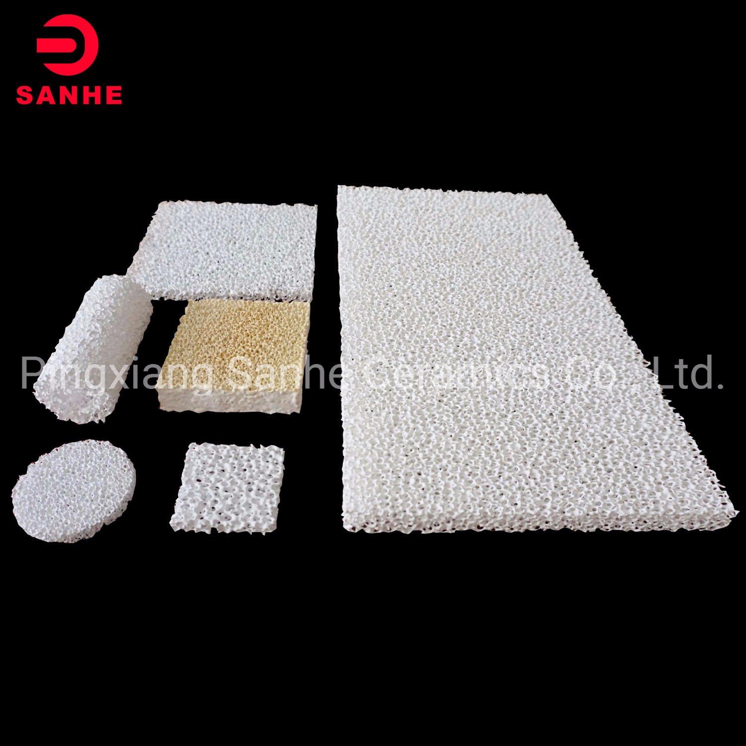 Round Shape Alumina Ceramic Foam Filter for Metallic Filtration 4