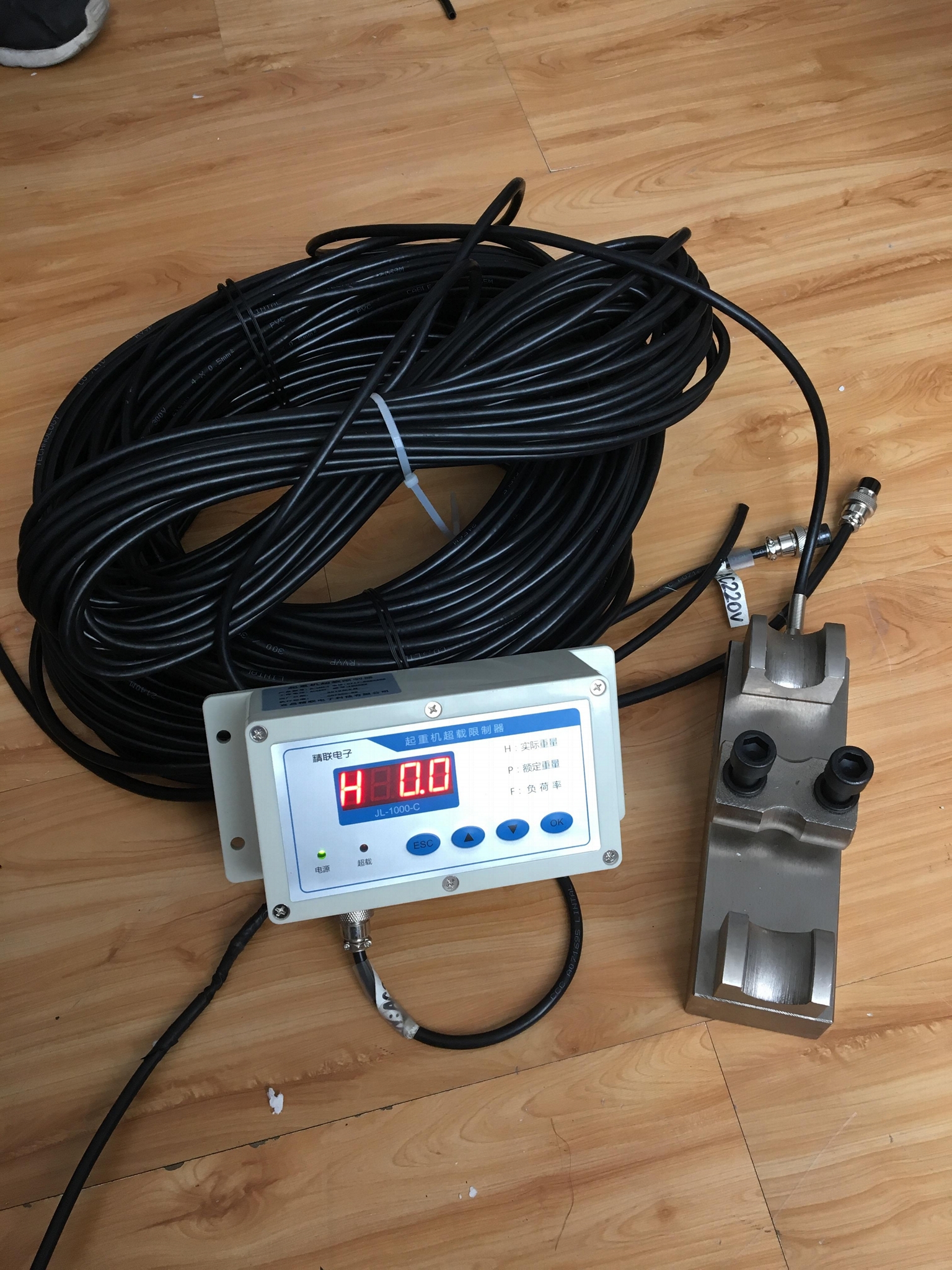 digital load limiter rope tention load cell for overhead crane bridge