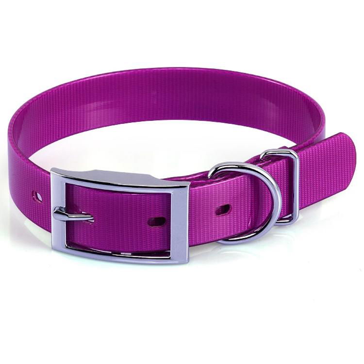 Eco-friendly Waterproof Neon Blue TPU Dog Collar 2