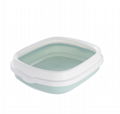 Plastic Hooded Cat Litter Pan Basin Tray