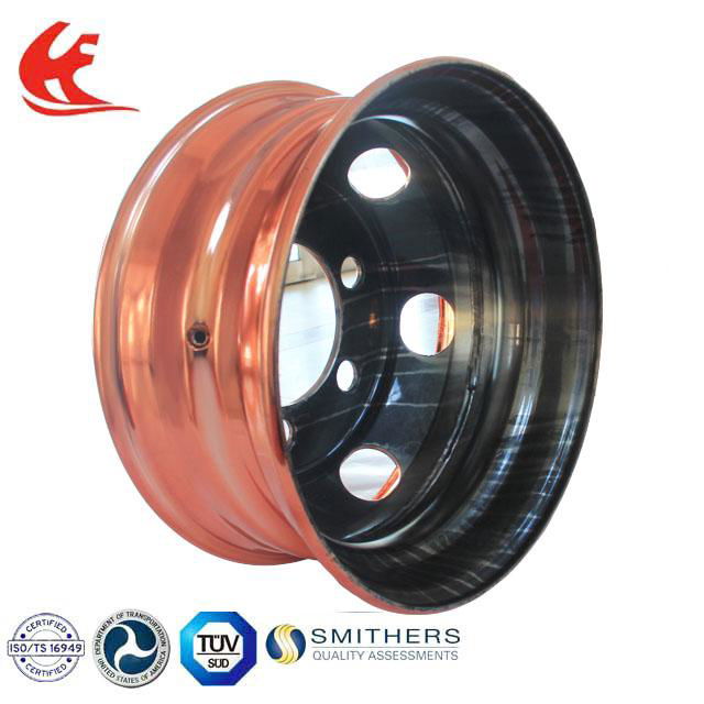 22.5*6.75 Tubeless Steel Material Made Truck Wheel Rim 3