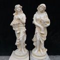 Classic Colored Garden Statue Marble