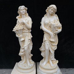 Classic Colored Garden Statue Marble