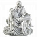 Classic Colored Garden Statue Marble Four Season Lady Sculpture with Grapes 2