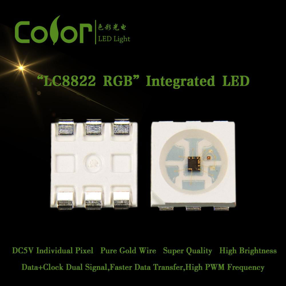  APA102 DC5V Built-in IC Digital RGB LED Chip SK9822  4