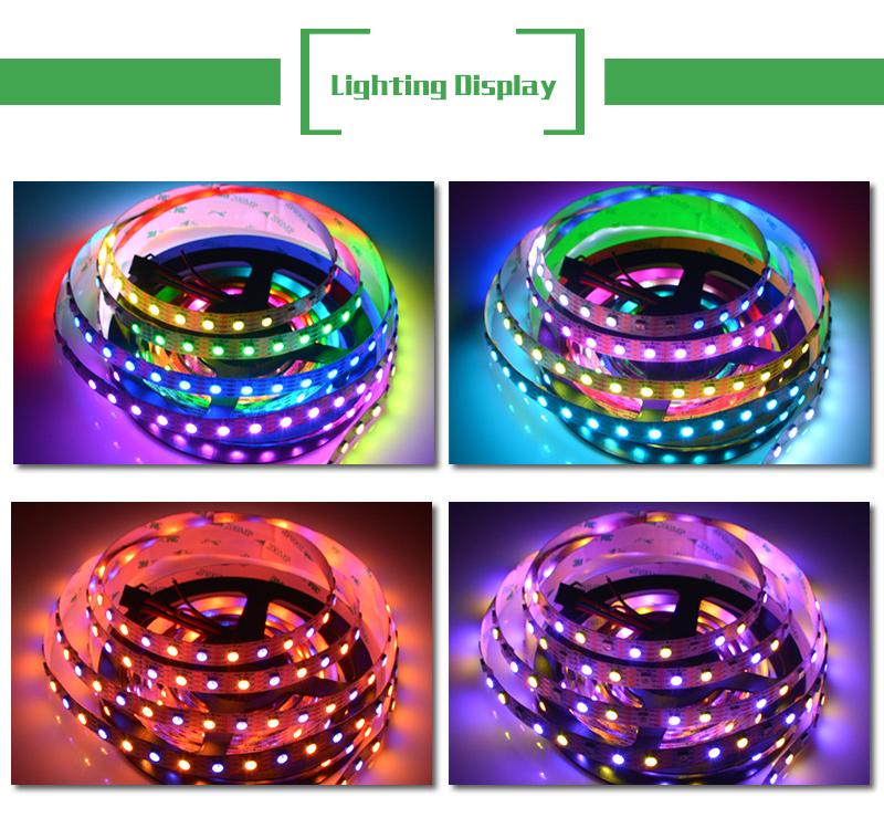 Each LED Program Controllable SK9822 Full Color LED Strip 5