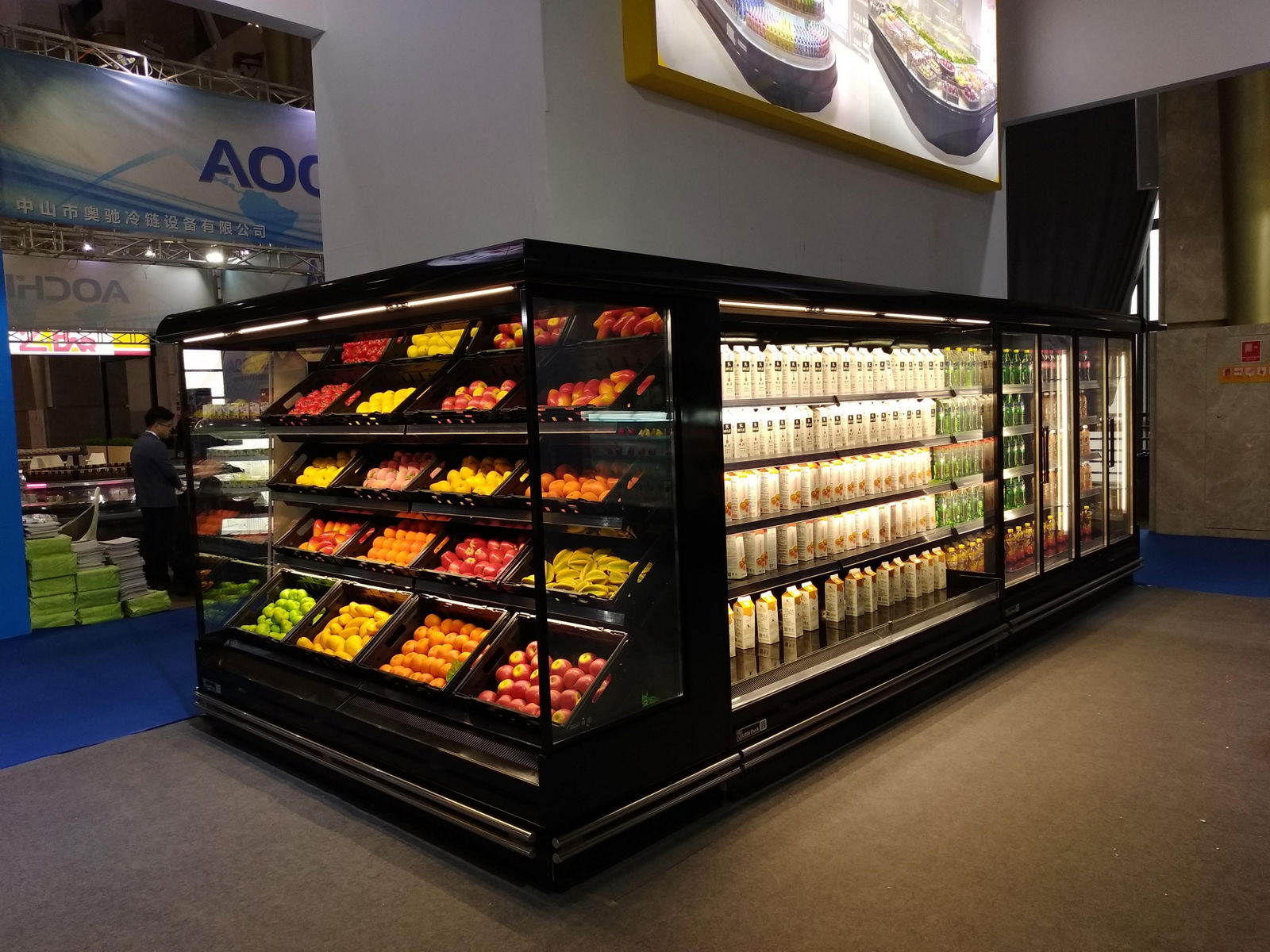 display freezer for supermarket  multi-deck freezer E7 AUCKLAND 5