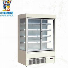 E8 New York supermarket showcase refrigerator upright beverage display freezer