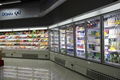 E8 New York supermarket showcase refrigerator upright beverage display freezer 4