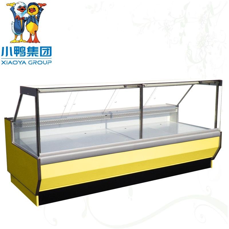 Supermarket Showcase Refrigerator Cake Glass Freezer Display Cabinet 4
