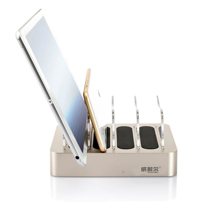 High Quality USB Charger 4-port USB Charging Station for Mobile products