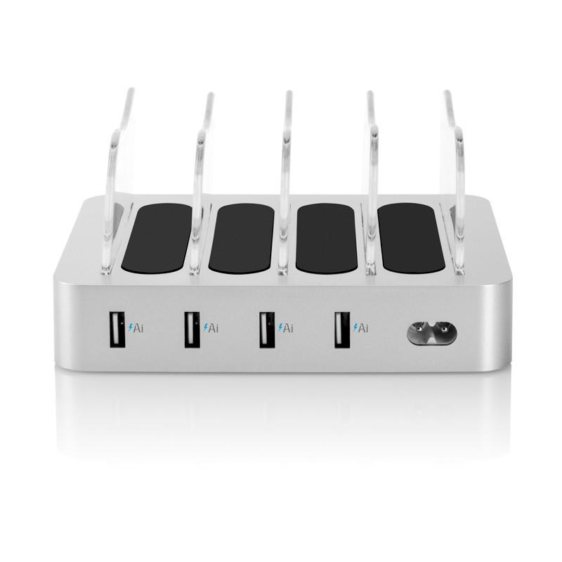 High Quality USB Charger 4-port USB Charging Station for Mobile products 4