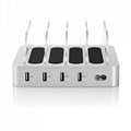 High Quality USB Charger 4-port USB Charging Station for Mobile products 4