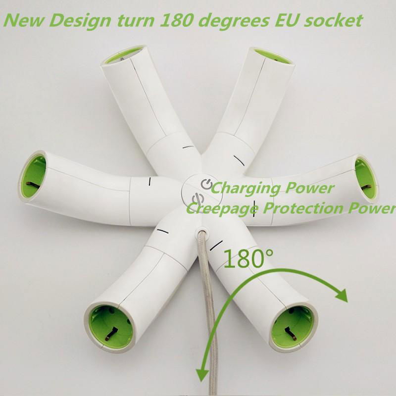 Best Design European Standard 6 Way Electric Power Socket Creative Power Socket 3