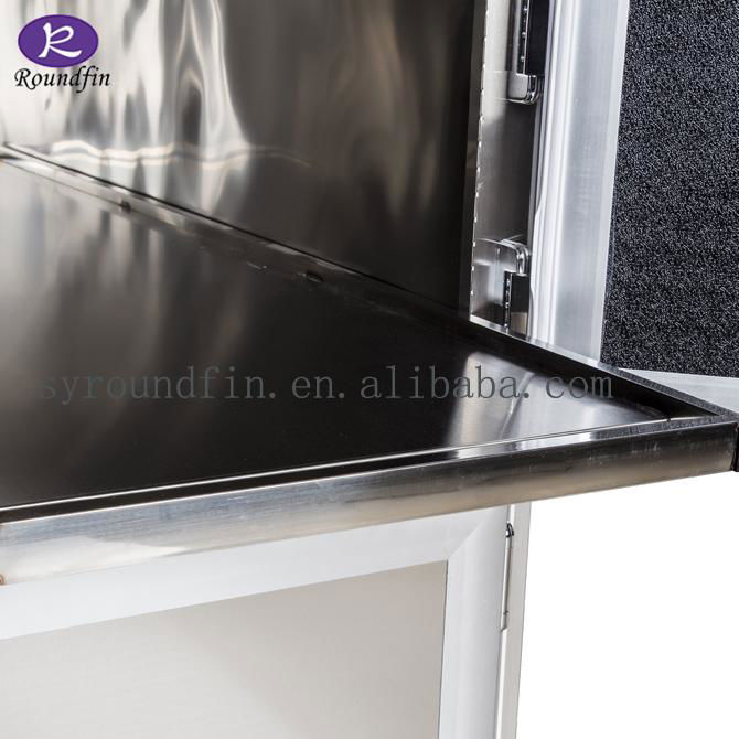 Roundfin Brand high quality stainless steel mortuary refrigerator for sale 2