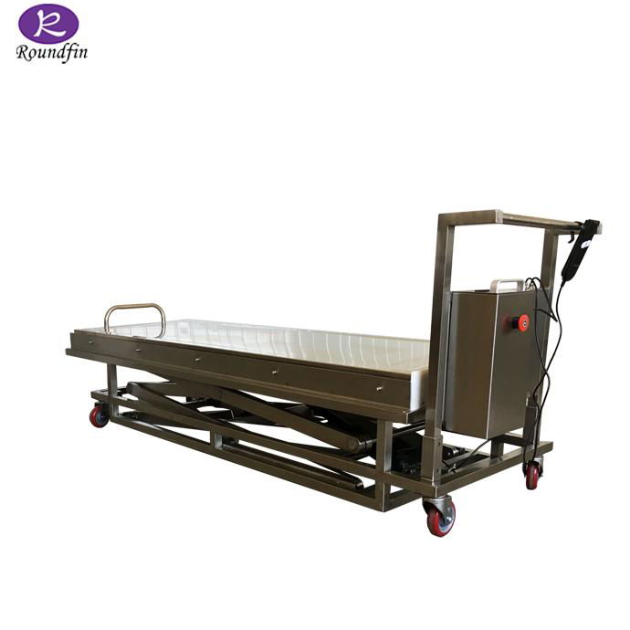 Mortuary corpse transfer trolley cart sale 3