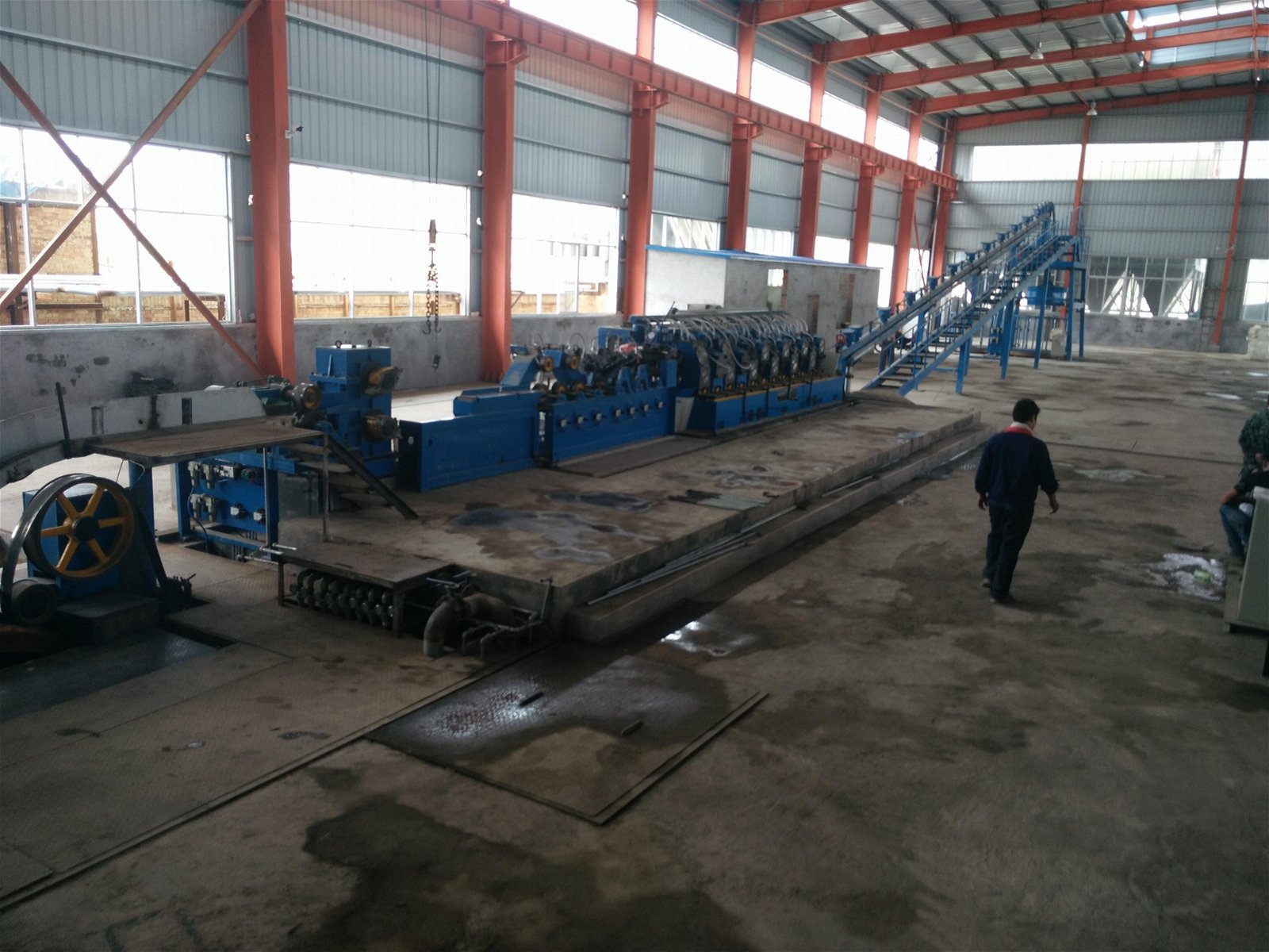 low-oxygen copper rod continuous casting and rolling line