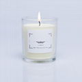 Candle vendors Personalized packaging and label Scented glass candle with luxury