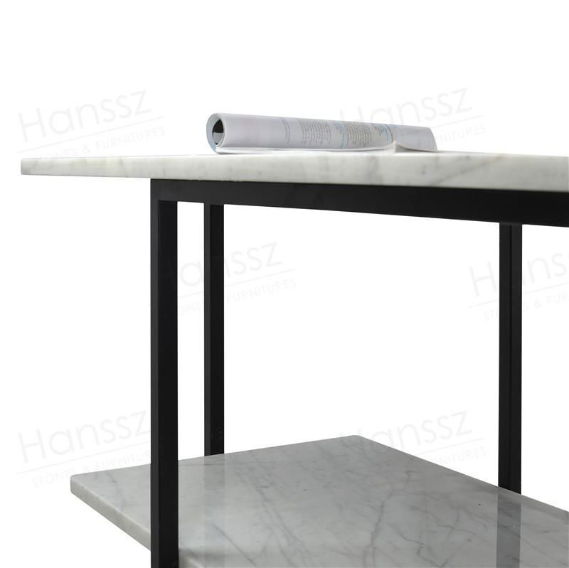 Bracket white marble shelve table top funiture 2