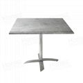 Silver Grey Marble Square Table top Dining table 1