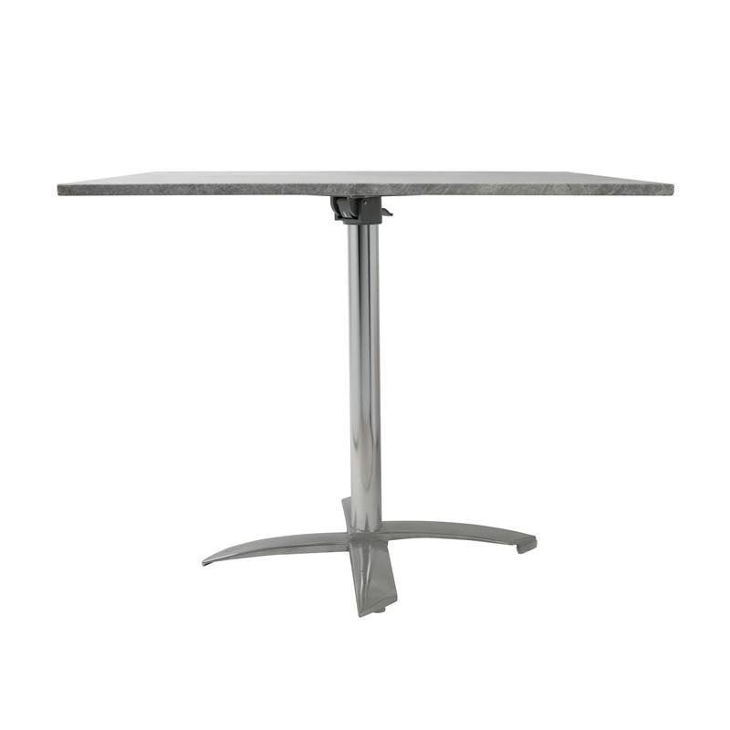 Silver Grey Marble Square Table top Dining table 2