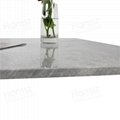 Silver Grey Marble Square Table top Dining table 5