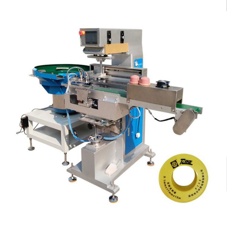 PTFE tape automatic one color ink cup pad printing machine