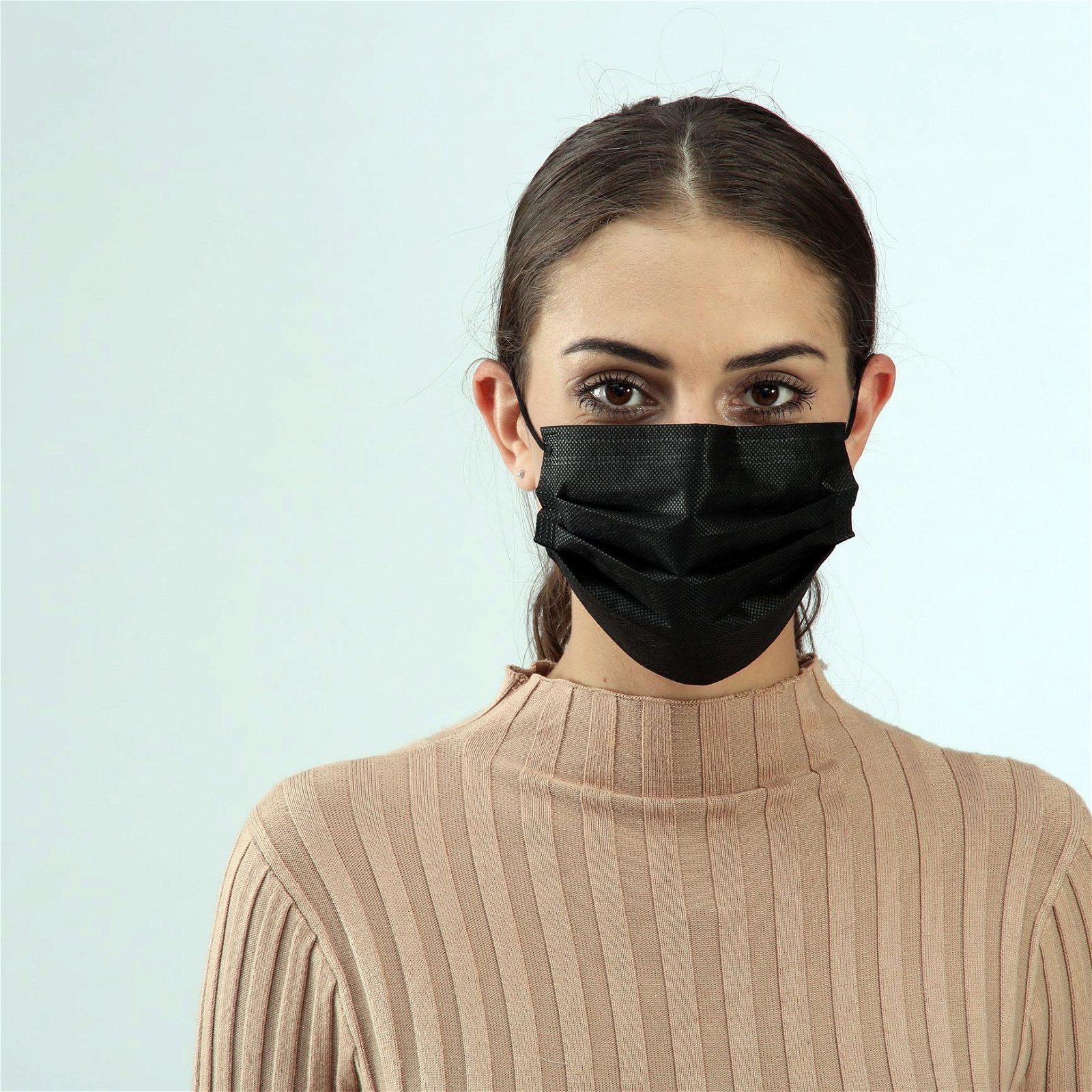 Black Medical Disposable Face Mask N95 Surgical Respirator  3