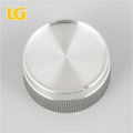 ISO9001 OEM China factory 40mm safe Aluminum white volume knob for car audio 1