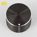 ISO9001 OEM Ningbo China Round black aluminum alloy knob with high quality 1