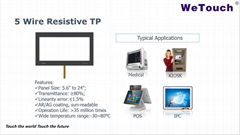 5 Wire Resistive Touch Screen