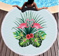 Boho Microfiber Beach Towels Printed Tropical Plants Beach Towel 2