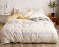 Cartoon cartoon series aloe cotton bed sheet and quilt set four pieces