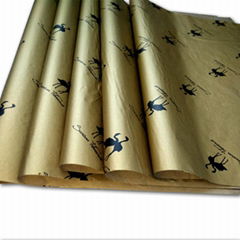 17g Gold printed wrapping tissue paper