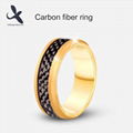 Real Carbon Fiber Inlay Ring Tungsten Carbon Fiber Wedding Ring Size #678910 4